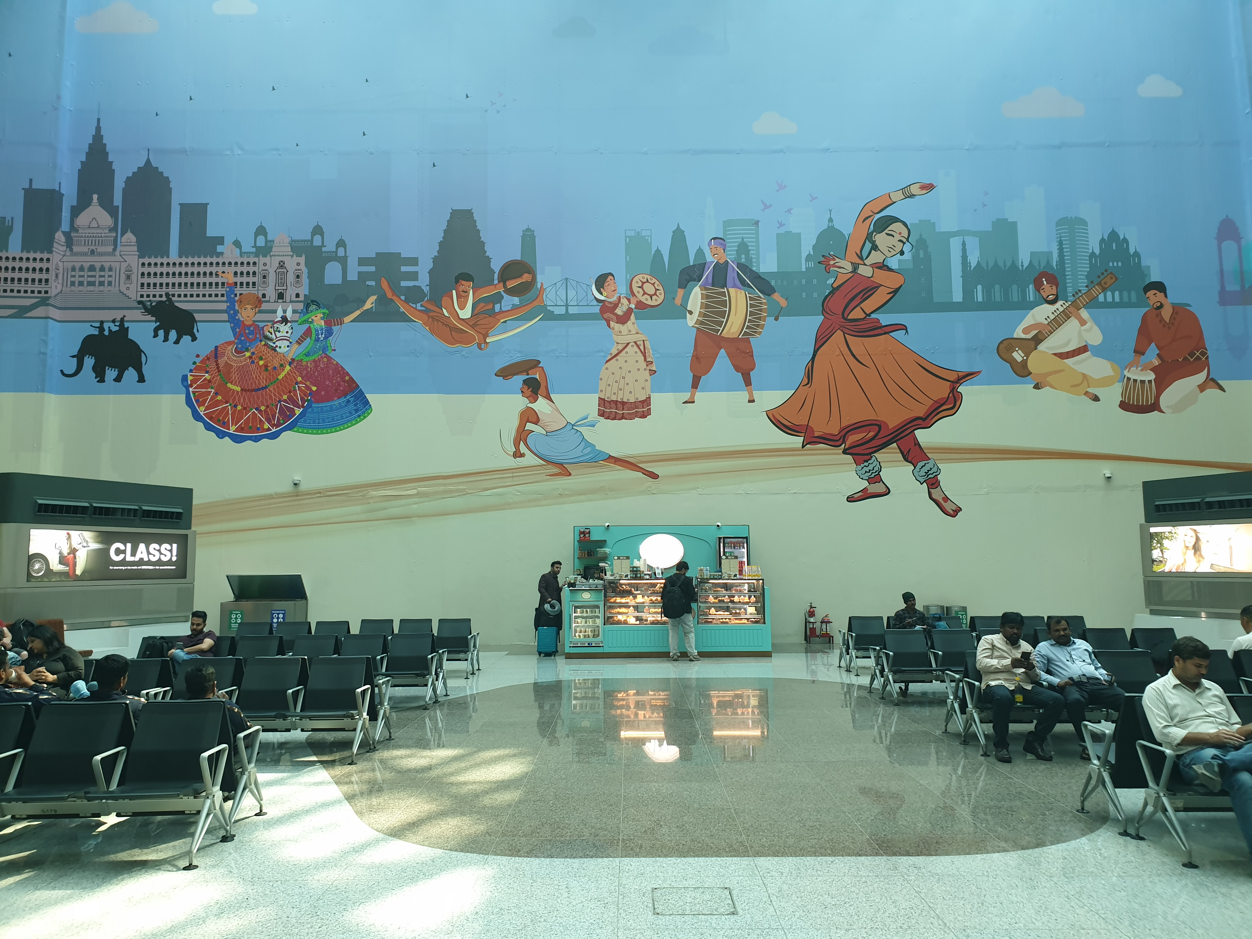 Indira Gandi International Airport in Delhi.