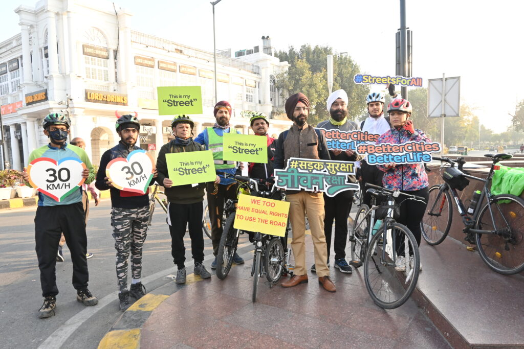 protest for a better cycling infrastructure