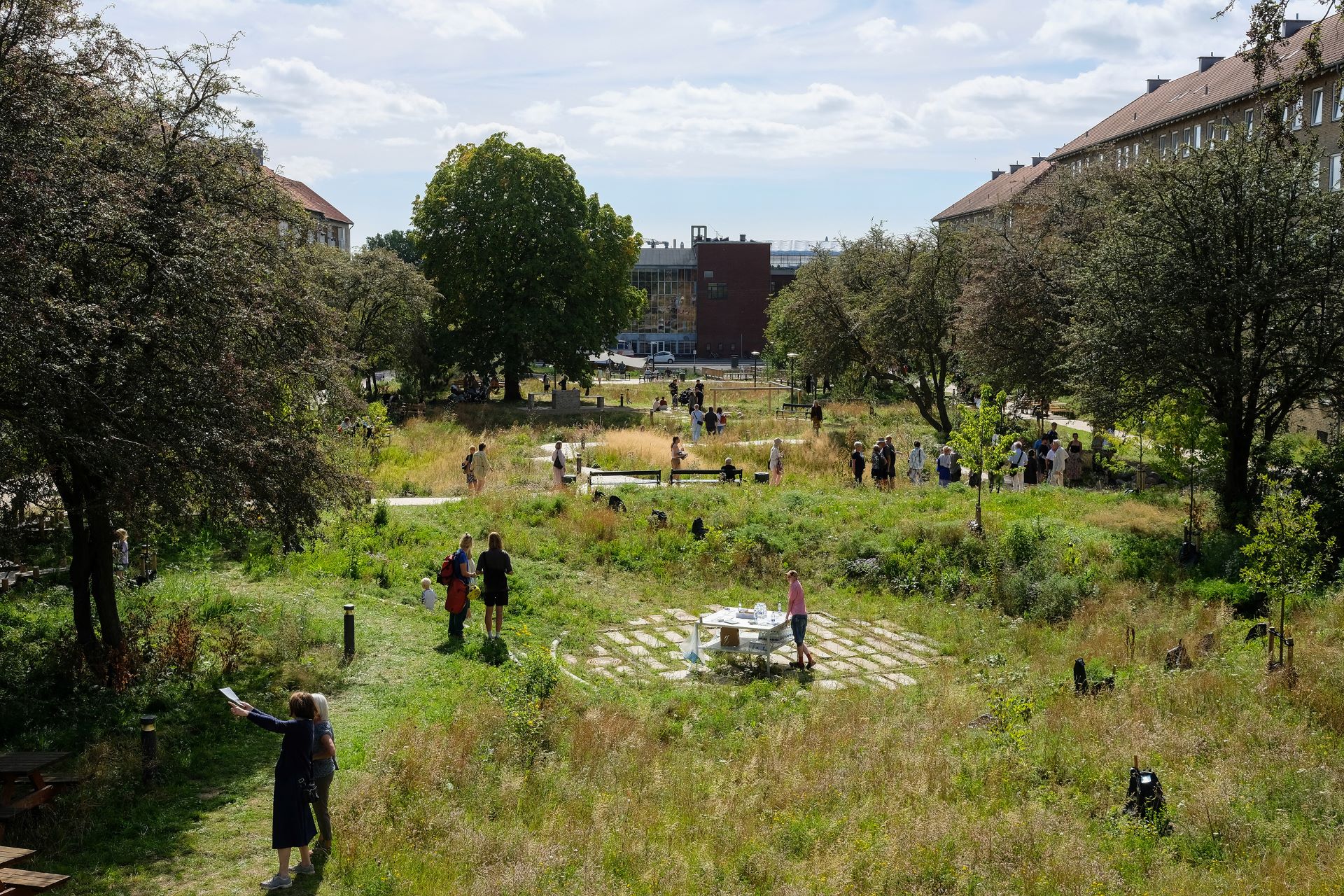 Photo of the Grønningen-Bispeparken park in Copenhagen. 